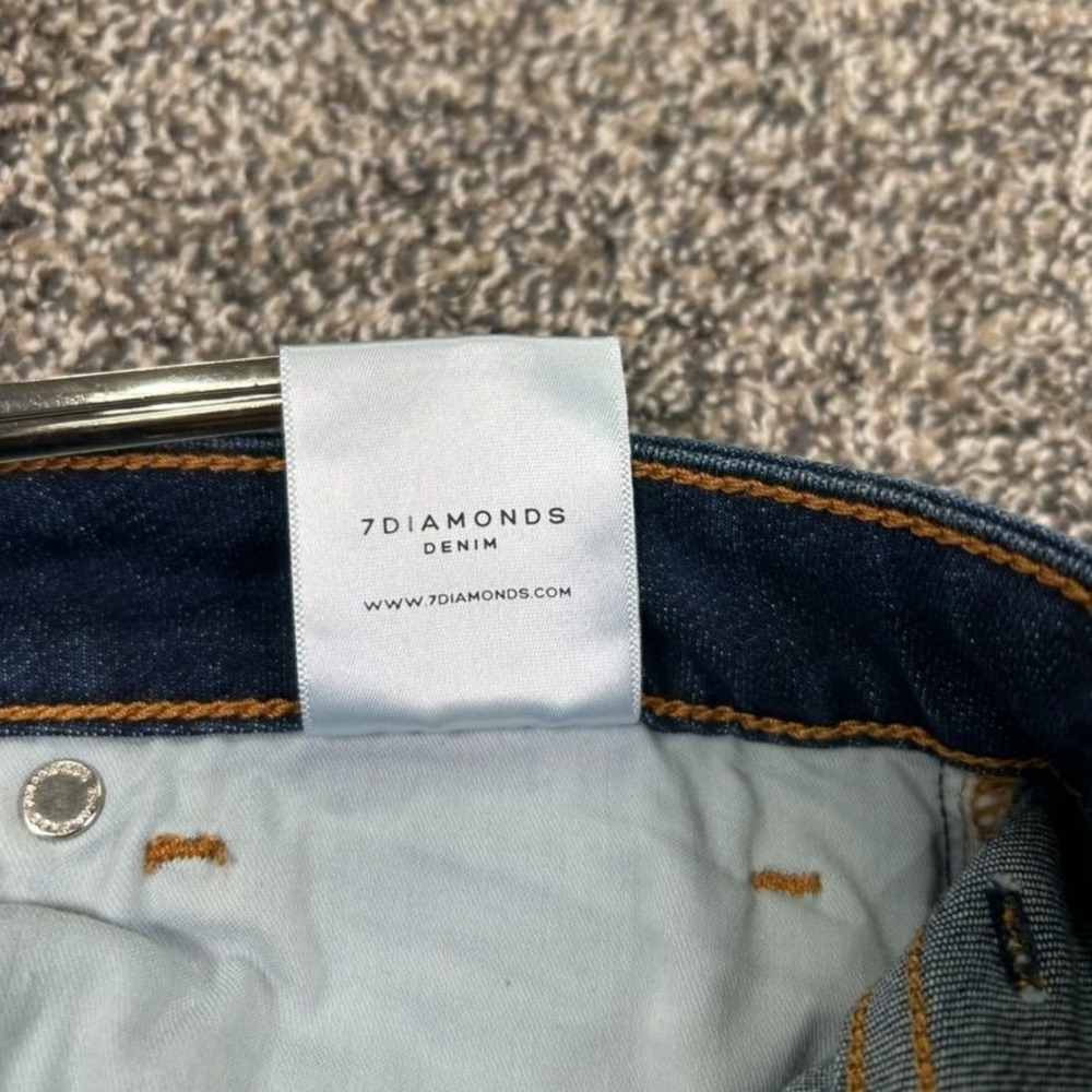 NEW 7Diamonds Coco Mid-Rise Capri Jeans Womens 26 Blue Denim Stretch Casual - Picture 9 of 14
